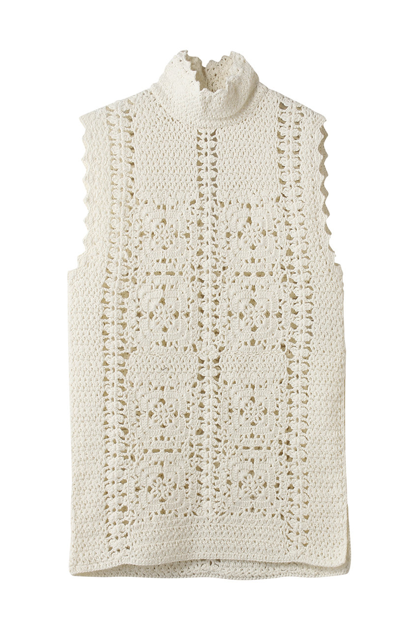 ハー/HER.のクロシェノースリーブニット(オフホワイト/7061507)