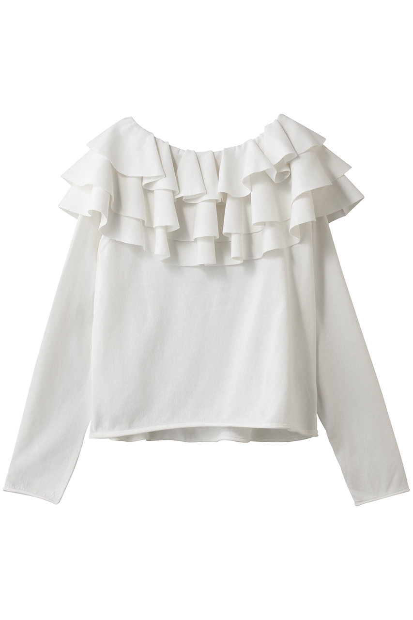 ハー/HER.のフレアカラーニットプルオーバー(ホワイト/7061512)