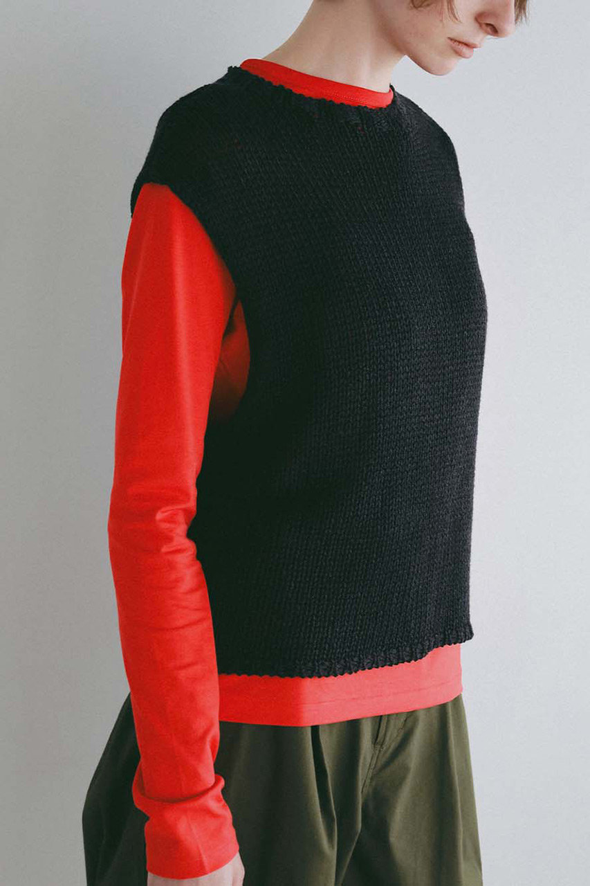 ハー/HER.の【2/12 12:00販売開始】コットンクルーネックカットソー(レッド/7065600)