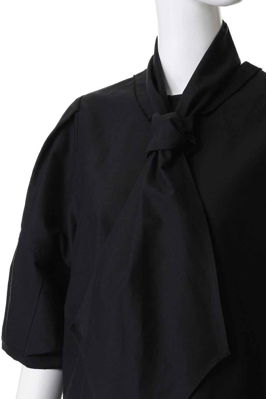 HER.(ハー)｜ハンカチーフデザインブラウス/ブラック の通販｜ELLESHOP