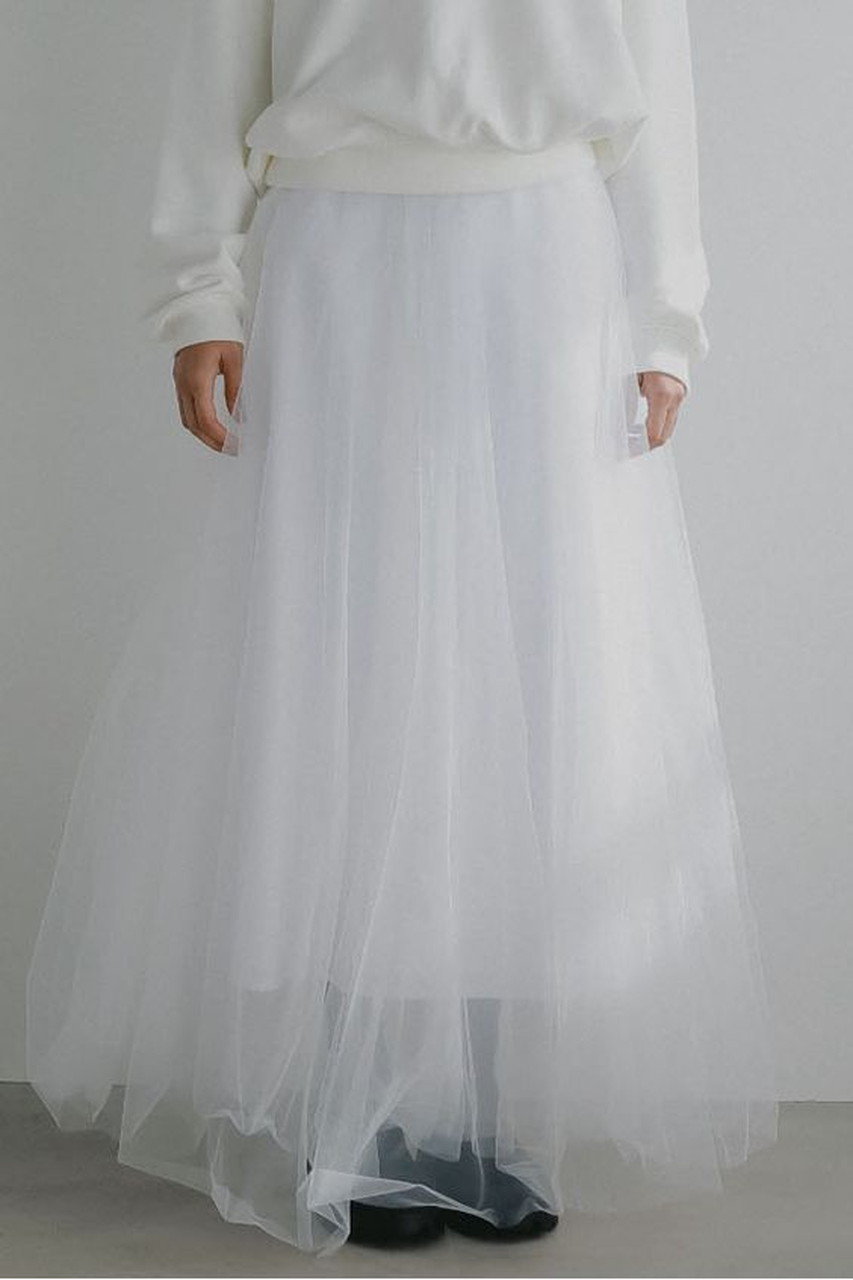ハー/HER.のAラインチュールスカート(ホワイト/7061901)