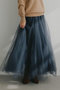 Aラインチュールスカート ハー/HER.