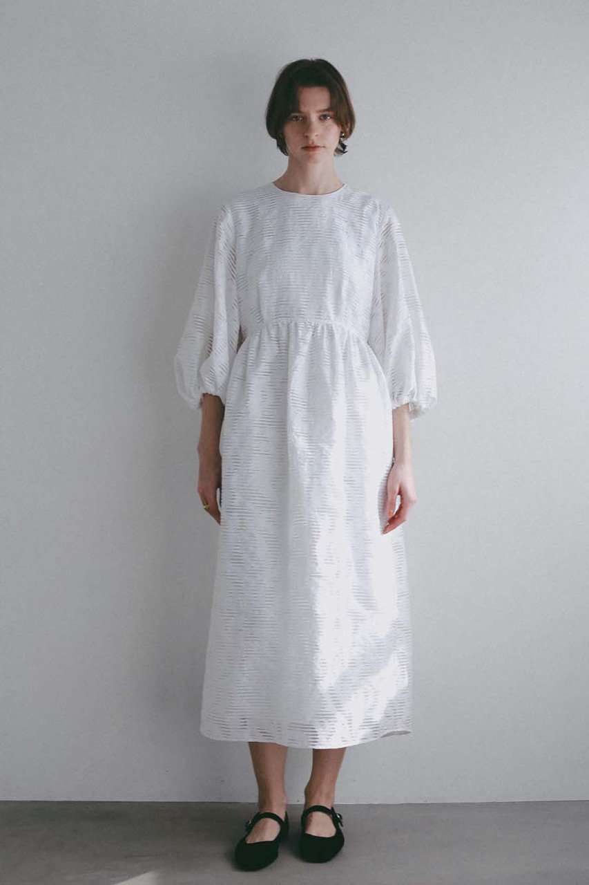 ハー/HER.の【3/5 12:00販売開始】シアージャカードボリュームスリーブワンピース(オフホワイト/7061202)