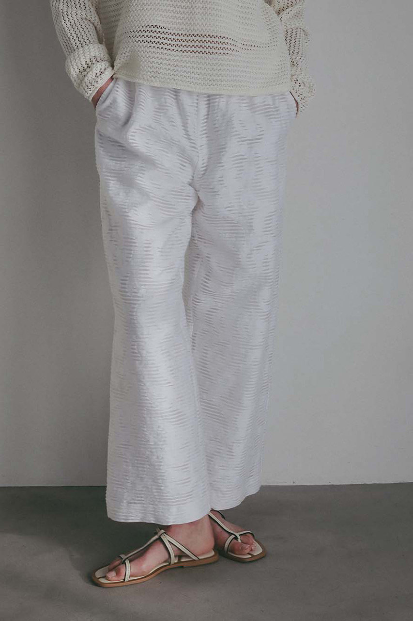 ハー/HER.の【3/5 12:00販売開始】シアージャカードワイドパンツ(オフホワイト/7061802)