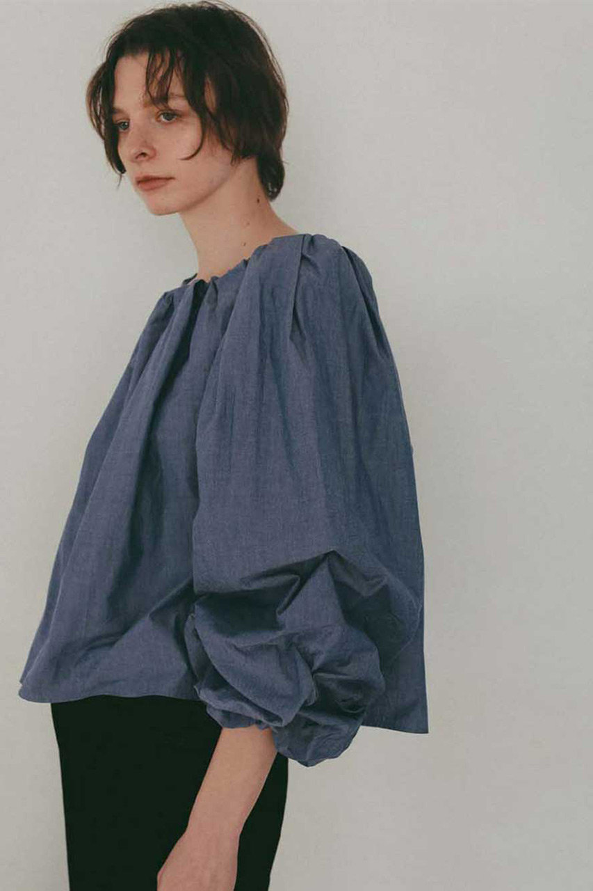 ハー/HER.のボリュームスリーブオフショルブラウス(インディゴ/7061703)
