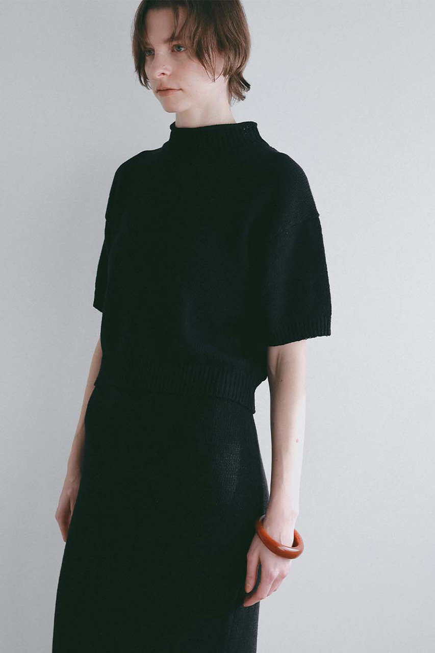 HER.(ハー)｜コットンニットプルオーバー/ブラック の通販｜ELLESHOP