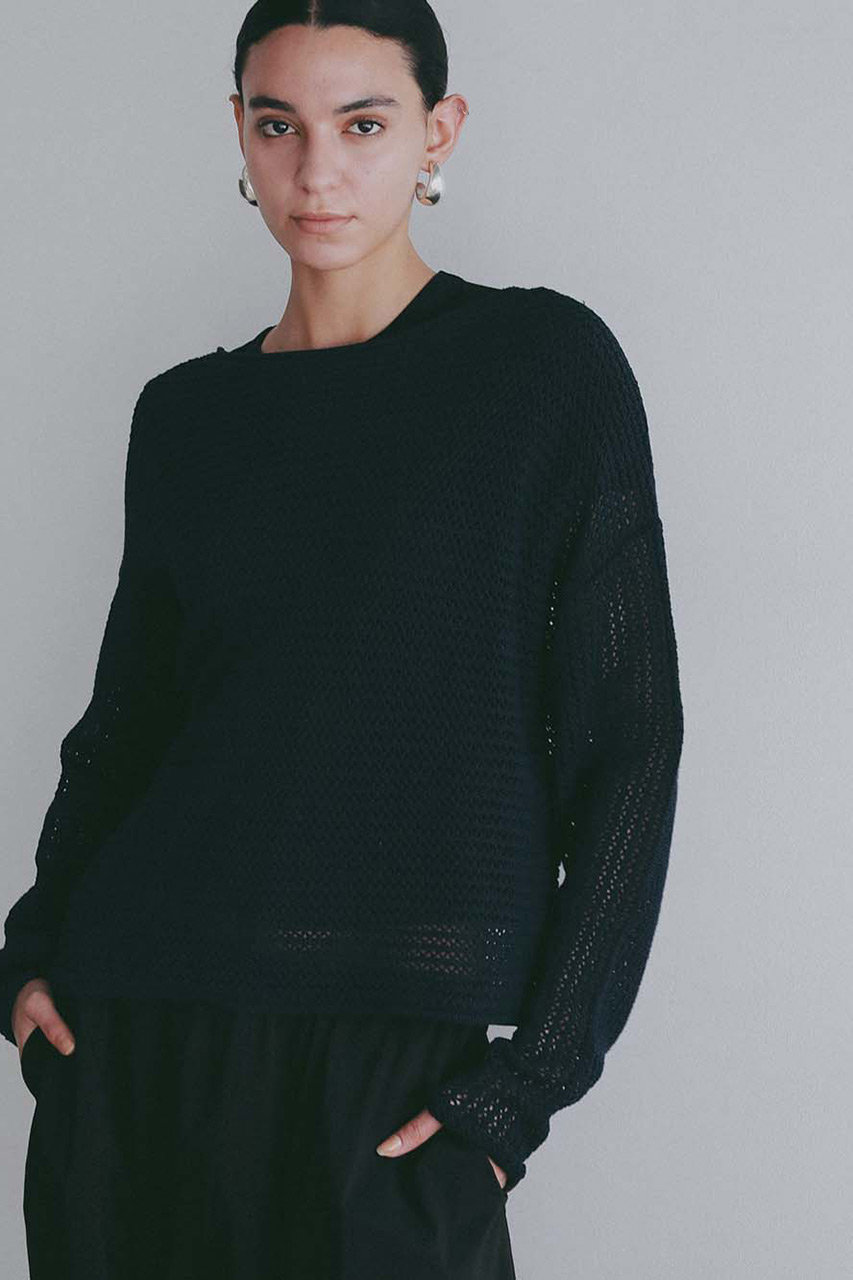 ハー/HER.のニットメッシュプルオーバー(ネイビー/7061504)