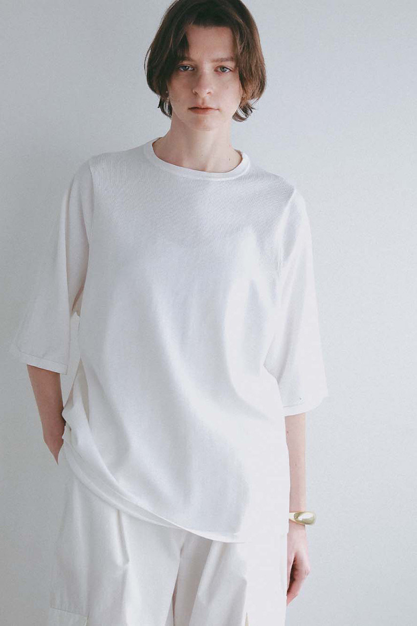 HER.(ハー)｜C／NニットTシャツ/ホワイト の通販｜ELLESHOP・(エル