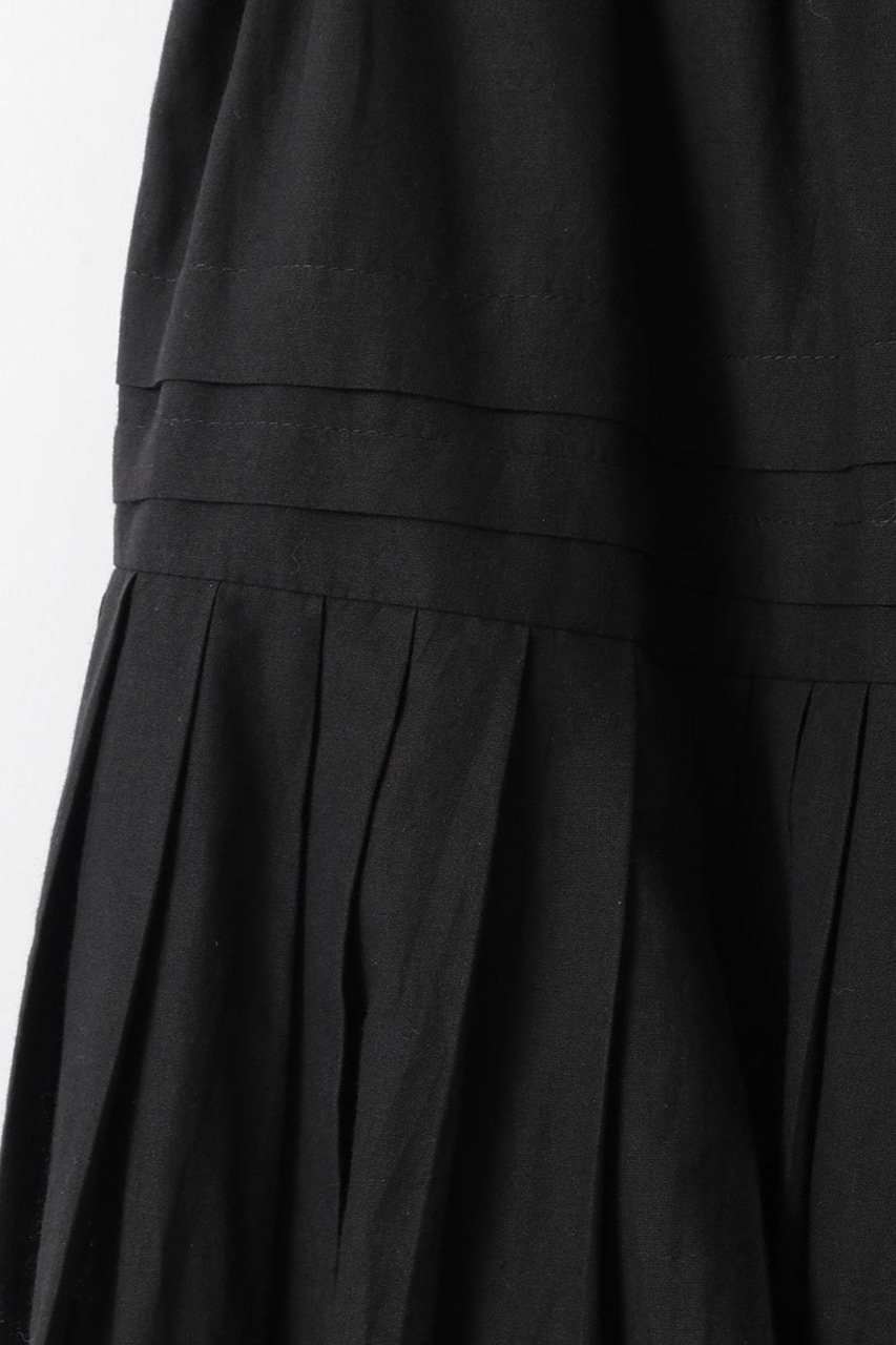 HER.(ハー)｜タックティアードスカート/ブラック の通販｜ELLESHOP