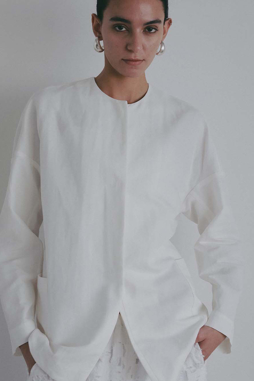 ハー/HER.の【4/2 12:00販売開始】Li/Cクルーネックジャケット(ホワイト/7062400)