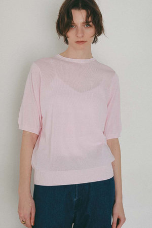 ハー/HER.の【4/2 12:00販売開始】C/Nハーフスリーブニット(110300/110301)