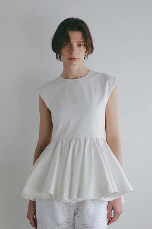 ハー/HER.の【4/2 12:00販売開始】ボリュームペプラムカットソー(110100/110102)