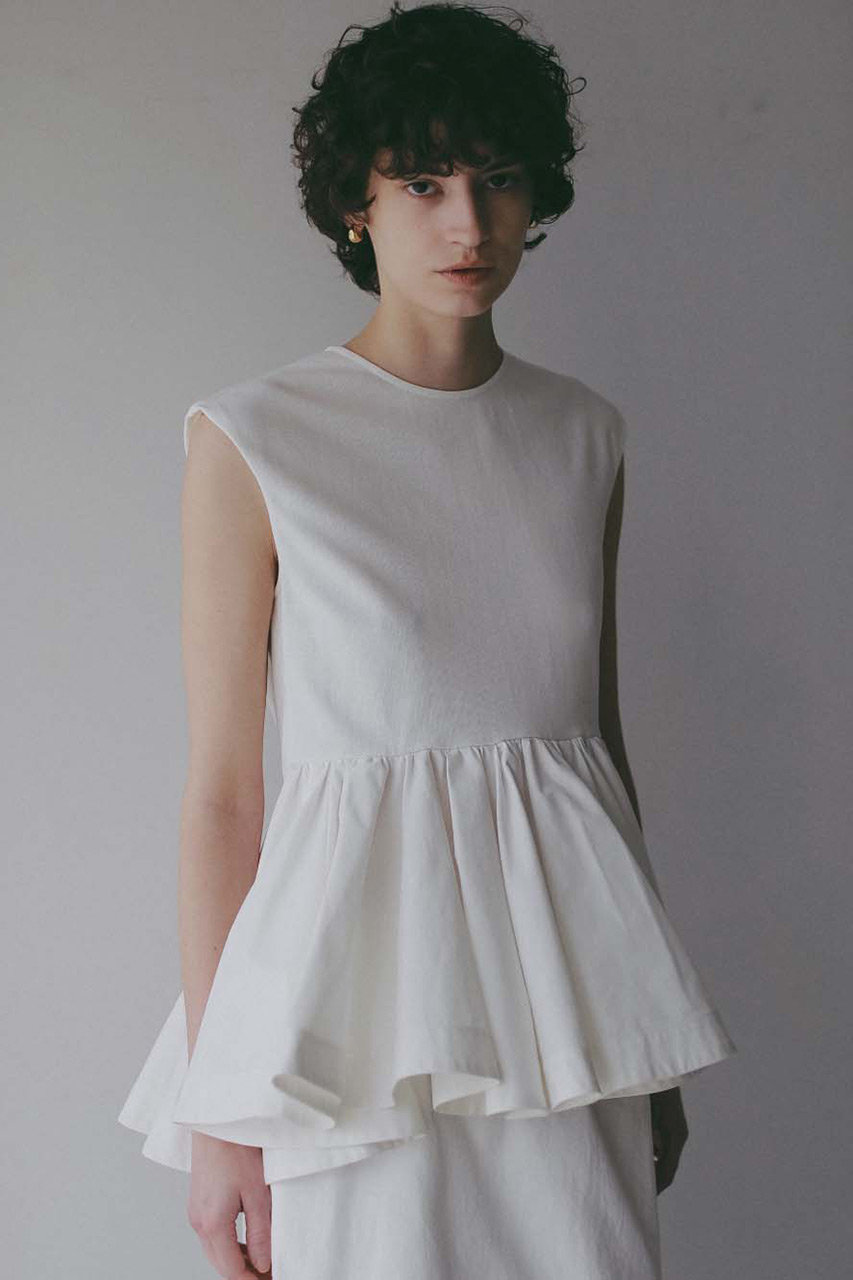 ハー/HER.のボリュームペプラムカットソー(オフホワイト/7062606)