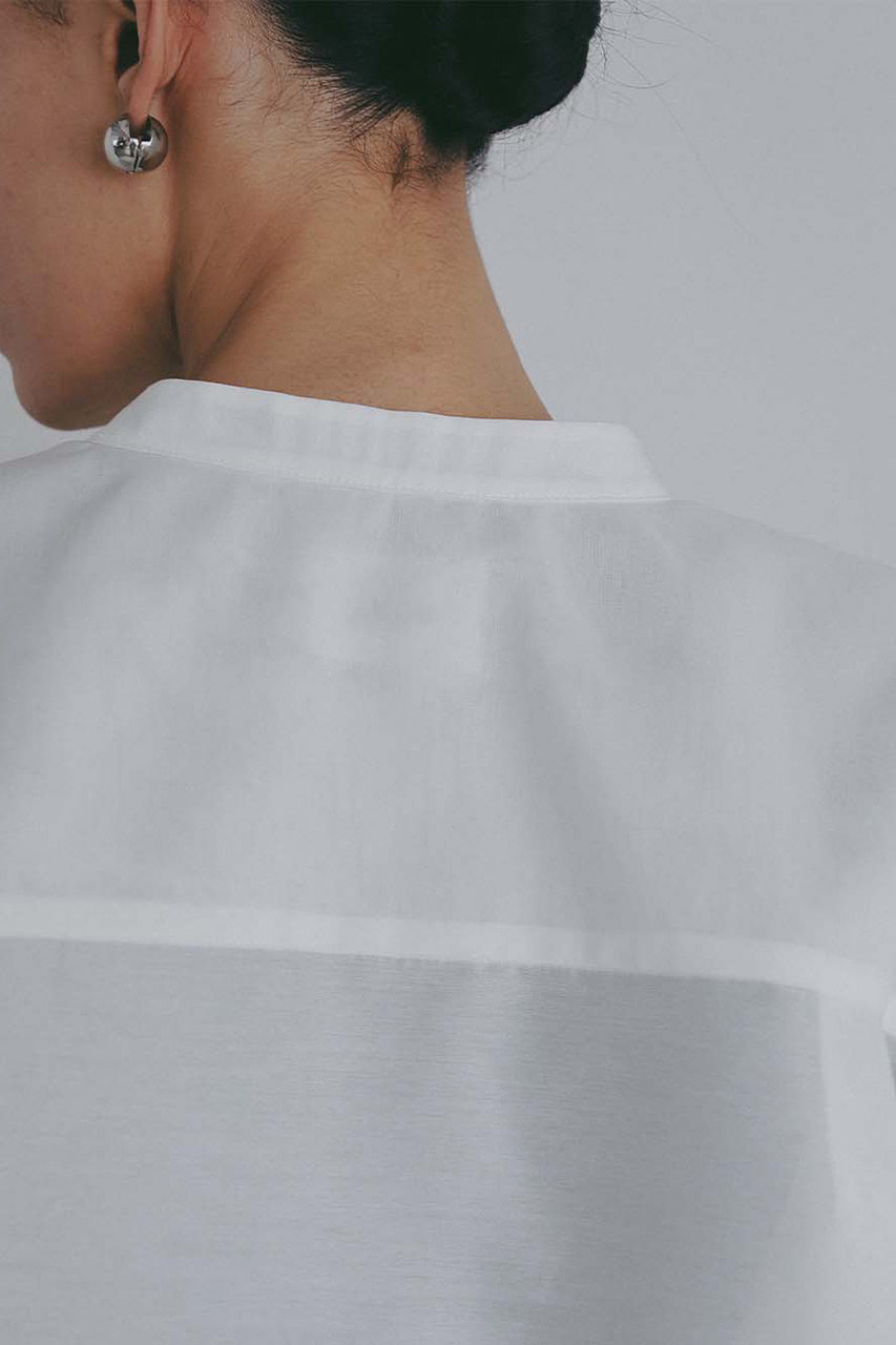 HER.(ハー)｜オーガンジーシャツ/オフホワイト の通販｜ELLESHOP 