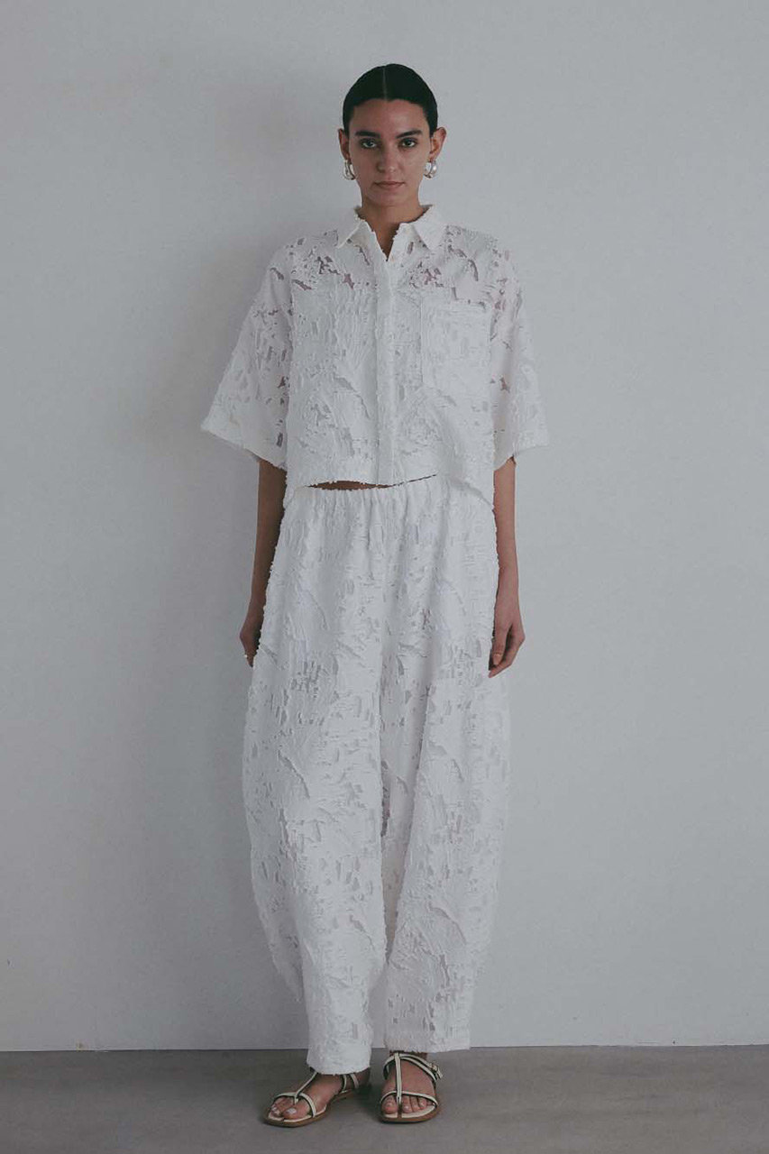 ハー/HER.の【4/2 12:00販売開始】カットジャカードカーブパンツ(オフホワイト/7062808)