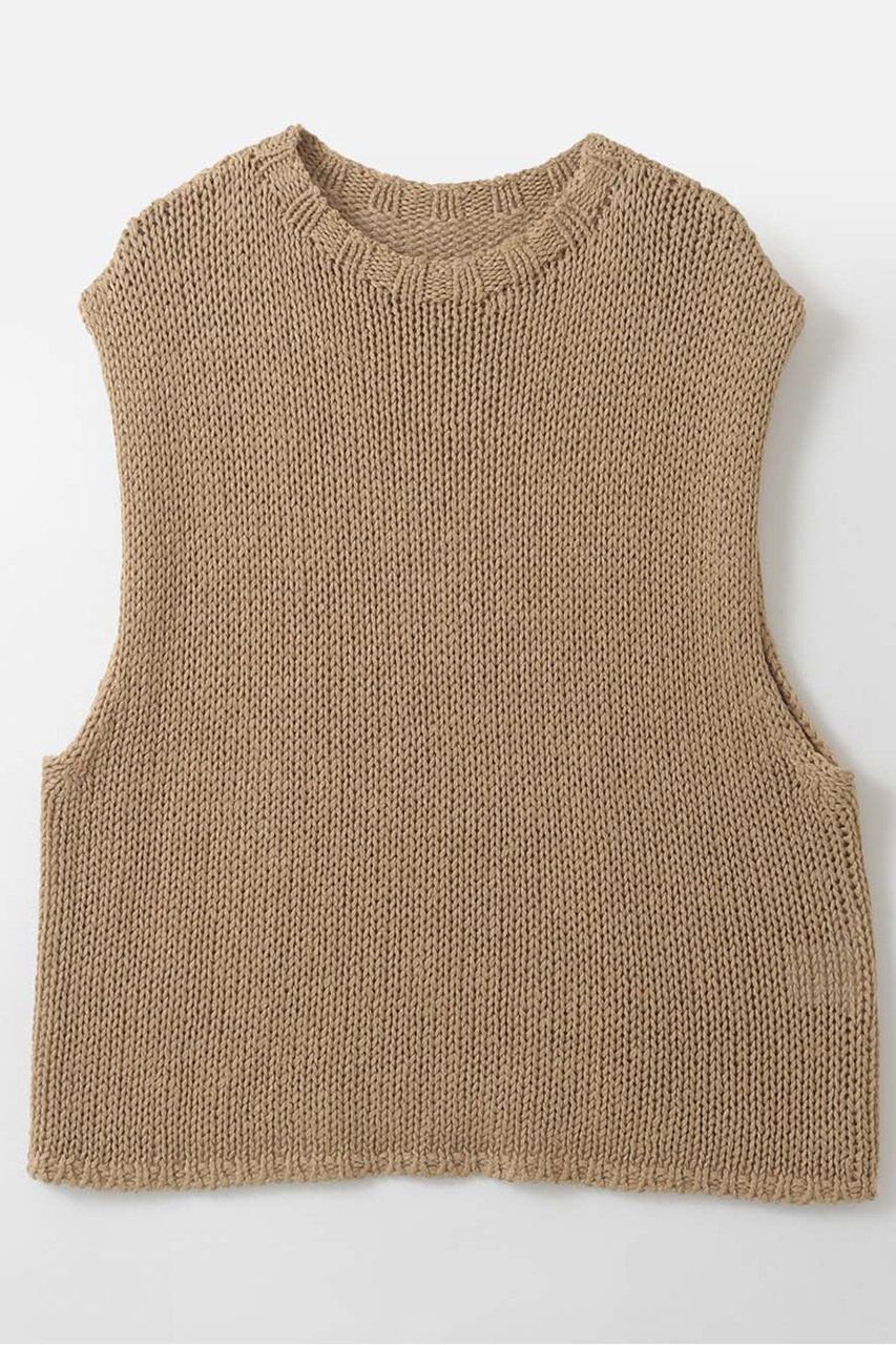 ハー/HER.の【4/9 12:00販売開始】リネンミックスローゲージベスト(ベージュ/7062502)