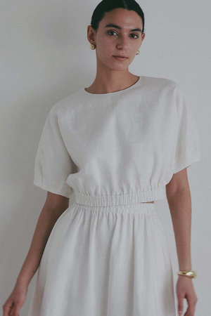 ハー/HER.の【4/9 12:00販売開始】リネンドルマンプルオーバー(110400/110402)