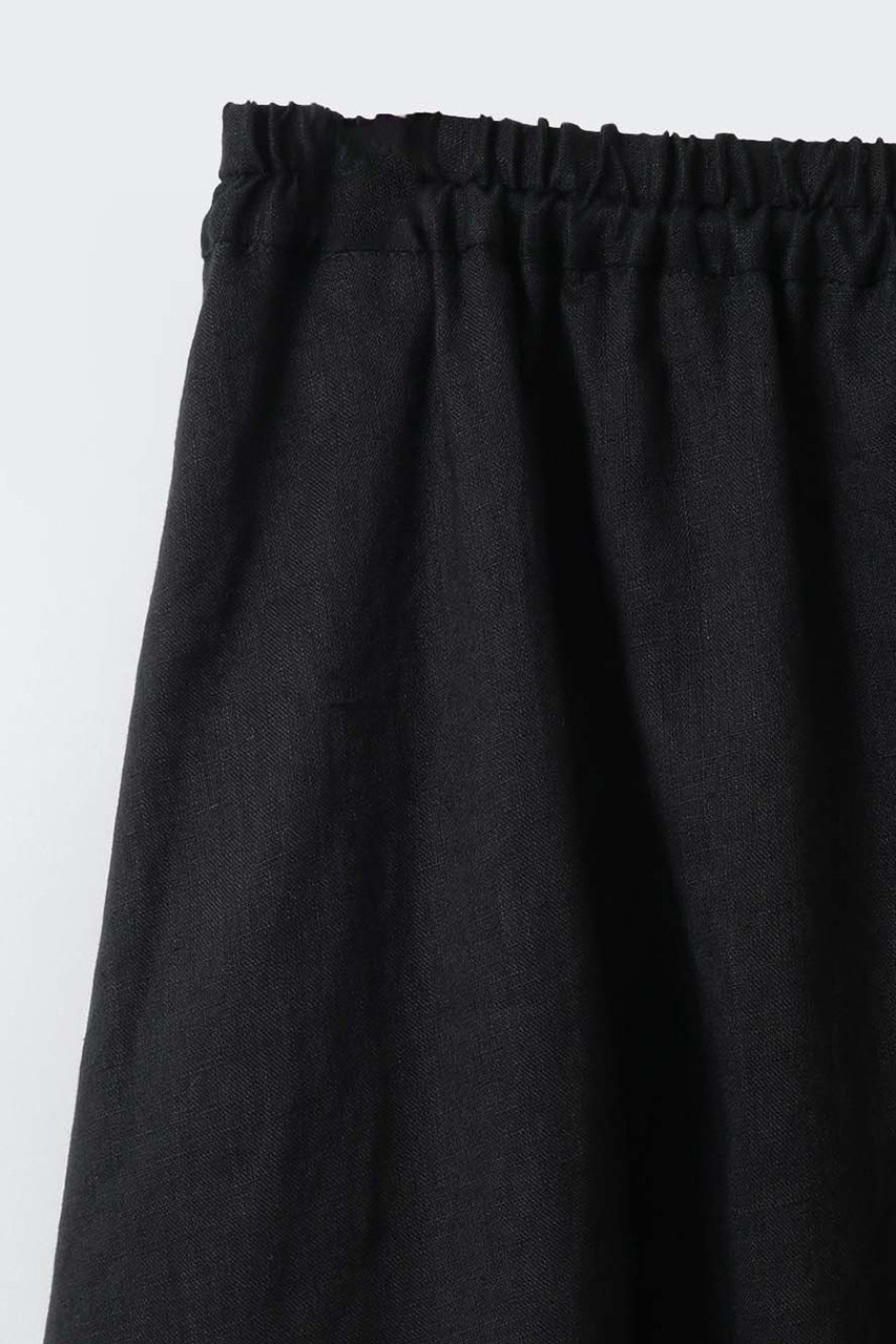 HER.(ハー)｜リネンフレアスカート/ブラック の通販｜ELLESHOP・(エル
