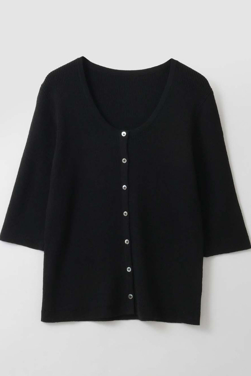 ハー/HER.の【4/16 12:00販売開始】リネン混リブカーディガン(ブラック/7062500)