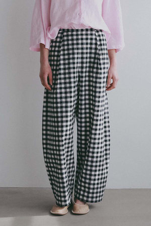 ハー/HER.の【4/16 12:00販売開始】プリントカーブパンツ(110600/110601)