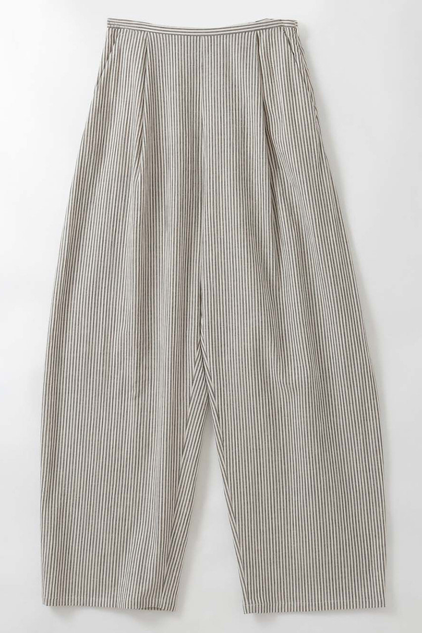 ハー/HER.のプリントカーブパンツ(ホワイト×ブラック(ストライプ)/7062800)