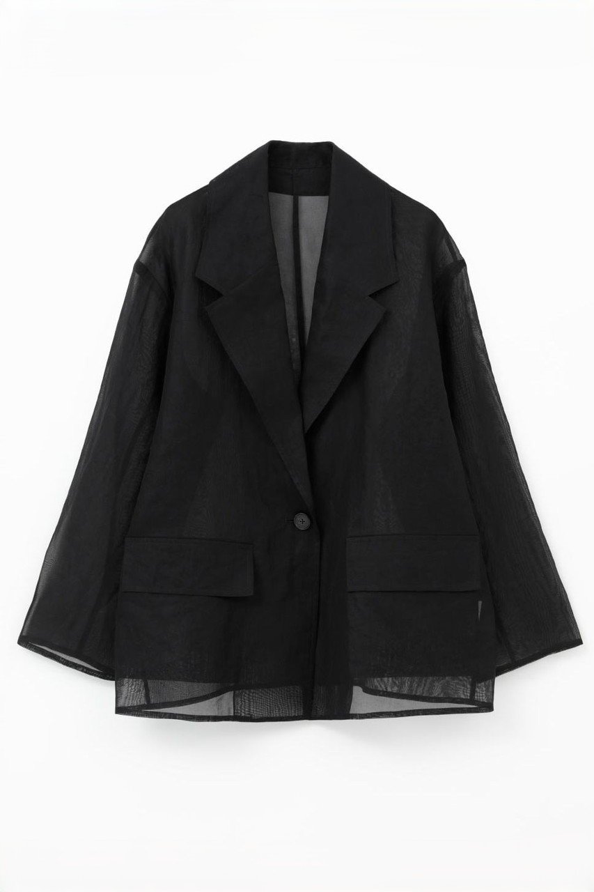 ハー/HER.の【4/23 12:00販売開始】オーガンジーシアージャケット(ブラック/7062402)