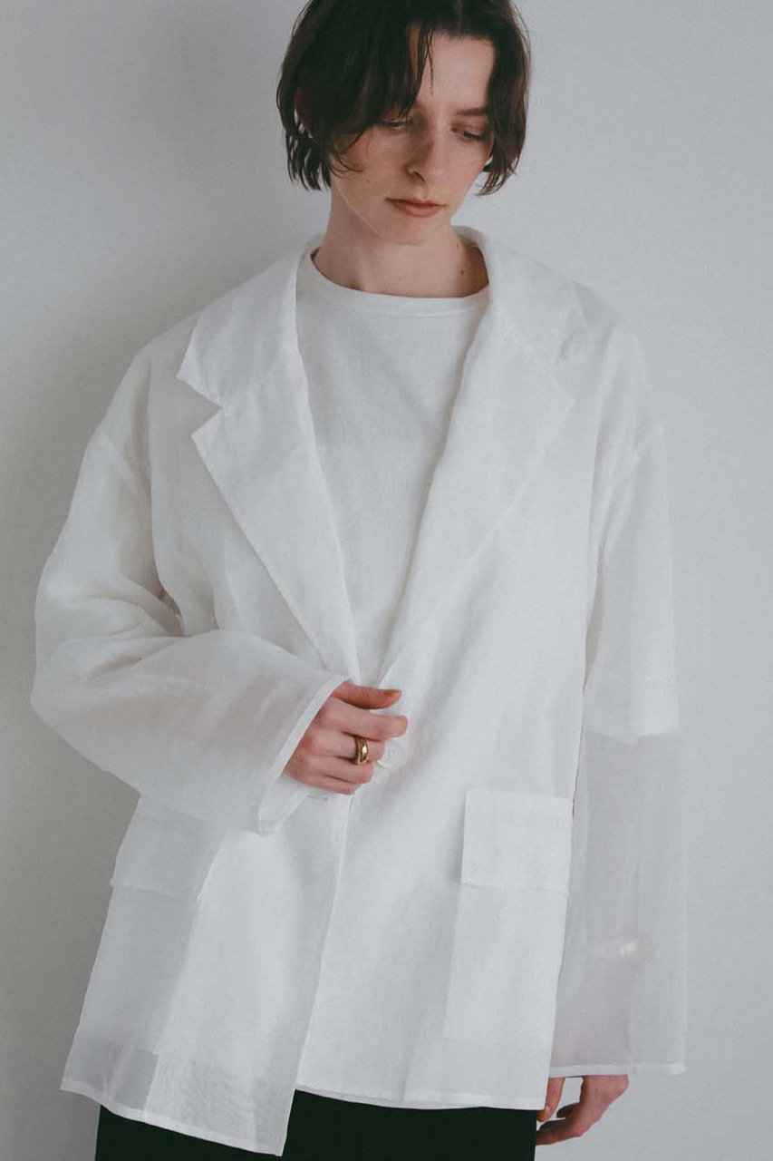 ハー/HER.の【4/23 12:00販売開始】オーガンジーシアージャケット(オフホワイト/7062402)