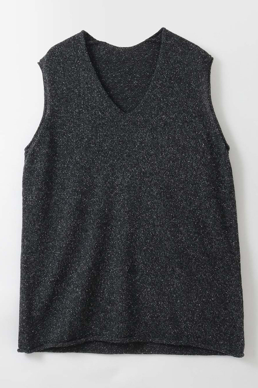 ハー/HER.の【4/30 12:00販売開始】シルクブレンドペーパーヤーンＶプルオーバー(チャコールグレー/7062504)