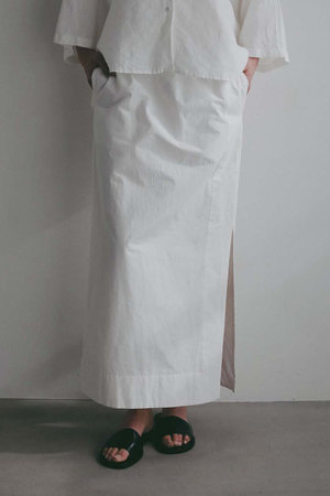 ハー/HER.の【4/30 12:00販売開始】コットンリネンサイドスリットスカート(110700/110703)