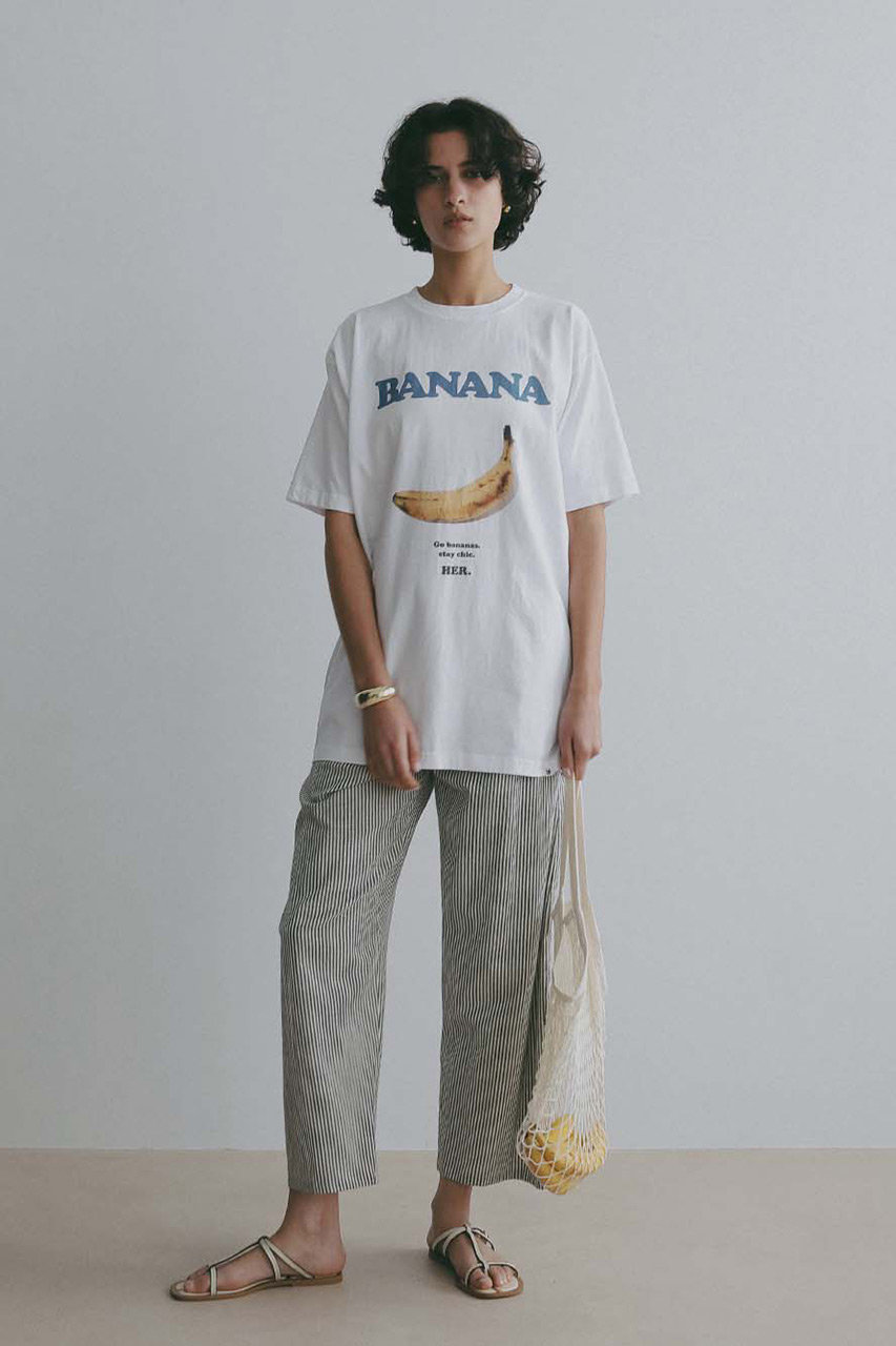 HER.(ハー)｜BANANA T-shirt/オフホワイト の通販｜ELLESHOP・(エル