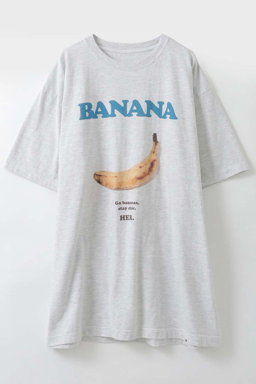 ハー/HER.の【4/23 12:00販売開始】BANANA T-shirt(グレー/7062630)