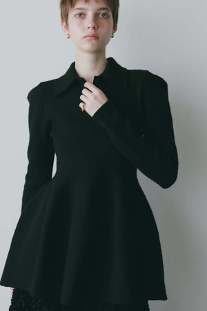 ハー/HER.の【予約販売】ペプラムポロニットプルオーバー(110300/110301)