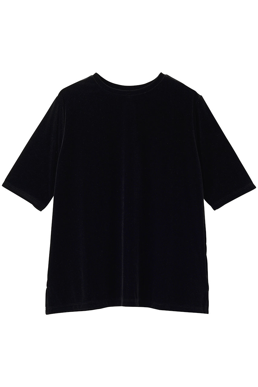 ハー/HER.のベロアハーフスリーブＴシャツ(ブラック/7063602)