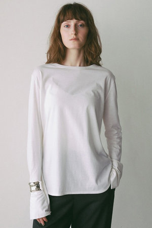 ハー/HER.のカフススリットロングTシャツ(110100/110103)