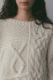 【予約販売】ミックスパターンハンドニット ハー/HER.