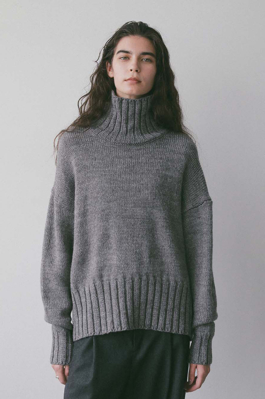 HER.(ハー)｜【予約販売】WOOLブレンドハイネックニット