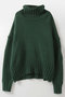 【予約販売】WOOLブレンドハイネックニット ハー/HER. グリーン