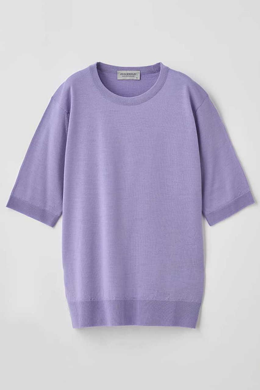 ジョンスメドレー/JOHN SMEDLEYのクルーネック半袖プルオーバー | ESTA | 30G MODERN FIT(COSMIC VIOLET/L0248ESTA00)