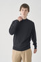 【MEN】モックネック長袖ニットプルオーバー | KILDAY | 30G MODERN FIT ジョンスメドレー/JOHN SMEDLEY BLACK