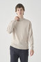 【MEN】モックネック長袖ニットプルオーバー | KILDAY | 30G MODERN FIT ジョンスメドレー/JOHN SMEDLEY GREY FLEECE