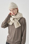 【V】【UNISEX】 WOOTON | ［Eco Cashmere］カシミヤ混 ケーブル編みニットマフラー | 7G ジョン スメドレー/JOHN SMEDLEY