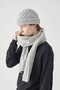 【V】【UNISEX】 WOOTON | ［Eco Cashmere］カシミヤ混 ケーブル編みニットマフラー | 7G ジョン スメドレー/JOHN SMEDLEY