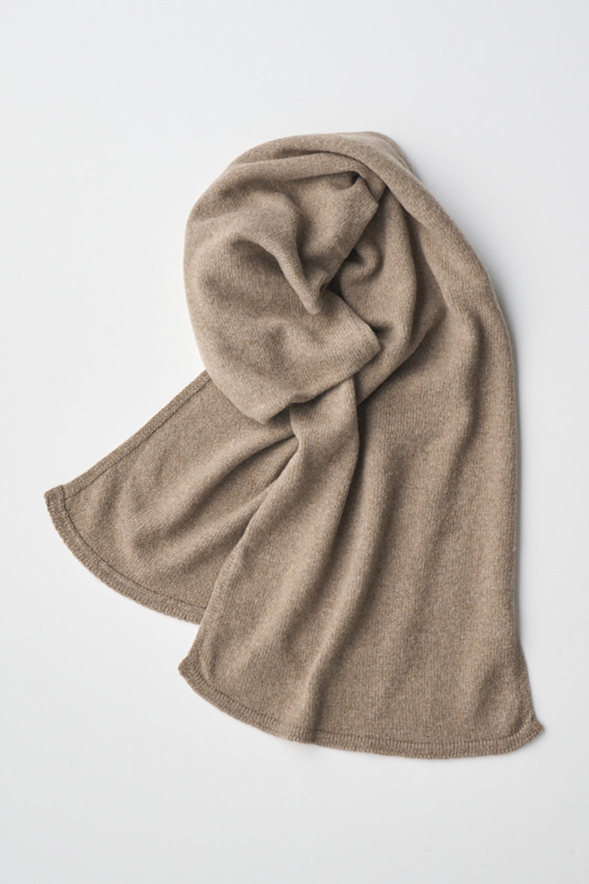 ジョン スメドレー/JOHN SMEDLEYの【UNISEX】 QUARTZ | ［Eco Cashmere］カシミヤ混 ニットマフラー | 7G(MUSHROOM/L0246QUART0)