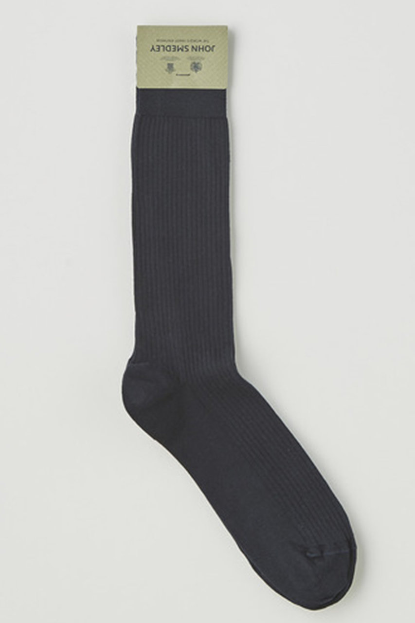 ジョン スメドレー/JOHN SMEDLEYの【予約販売】【UNISEX】EDALE | Ribbed Socks(NAVY/EDALE)