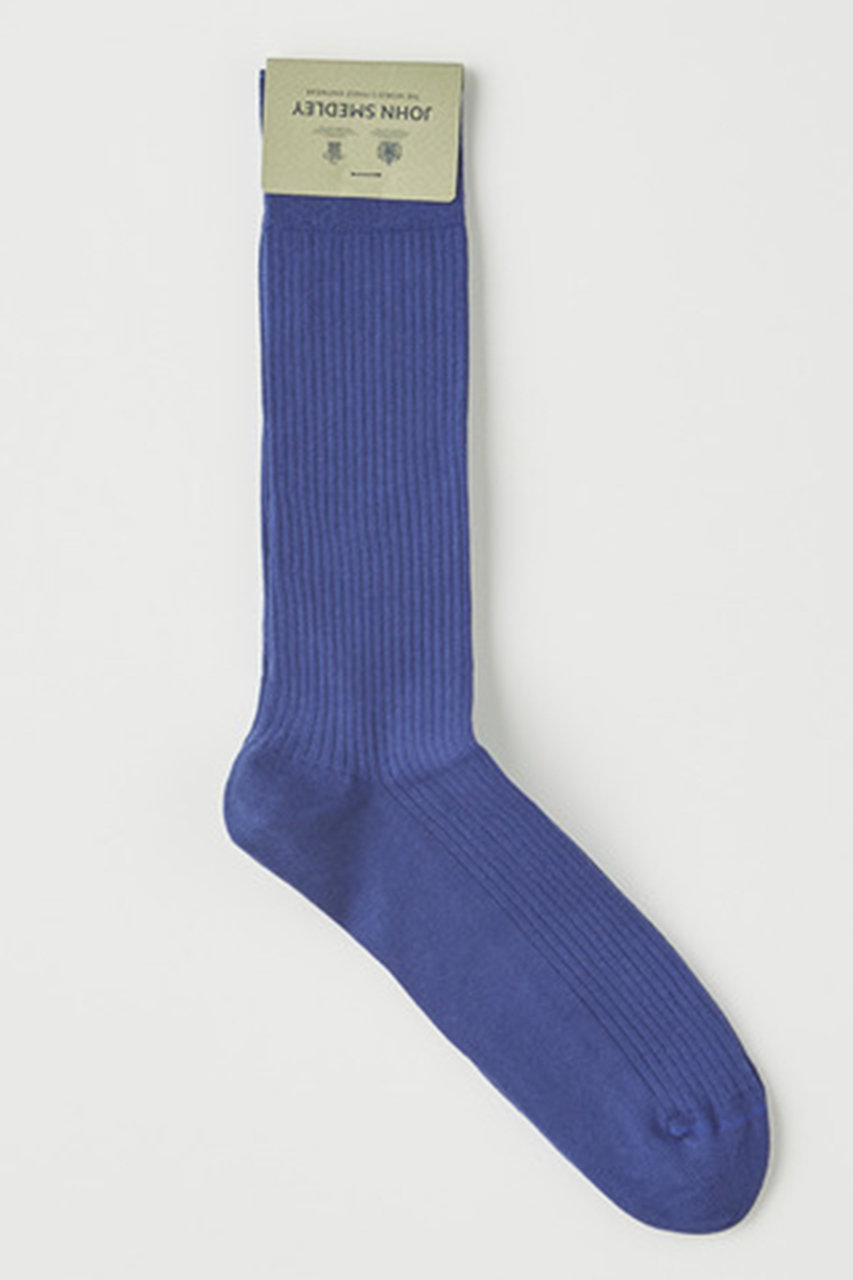 ジョン スメドレー/JOHN SMEDLEYの【UNISEX】EDALE | Ribbed Socks(COSMO BLUE/EDALE)