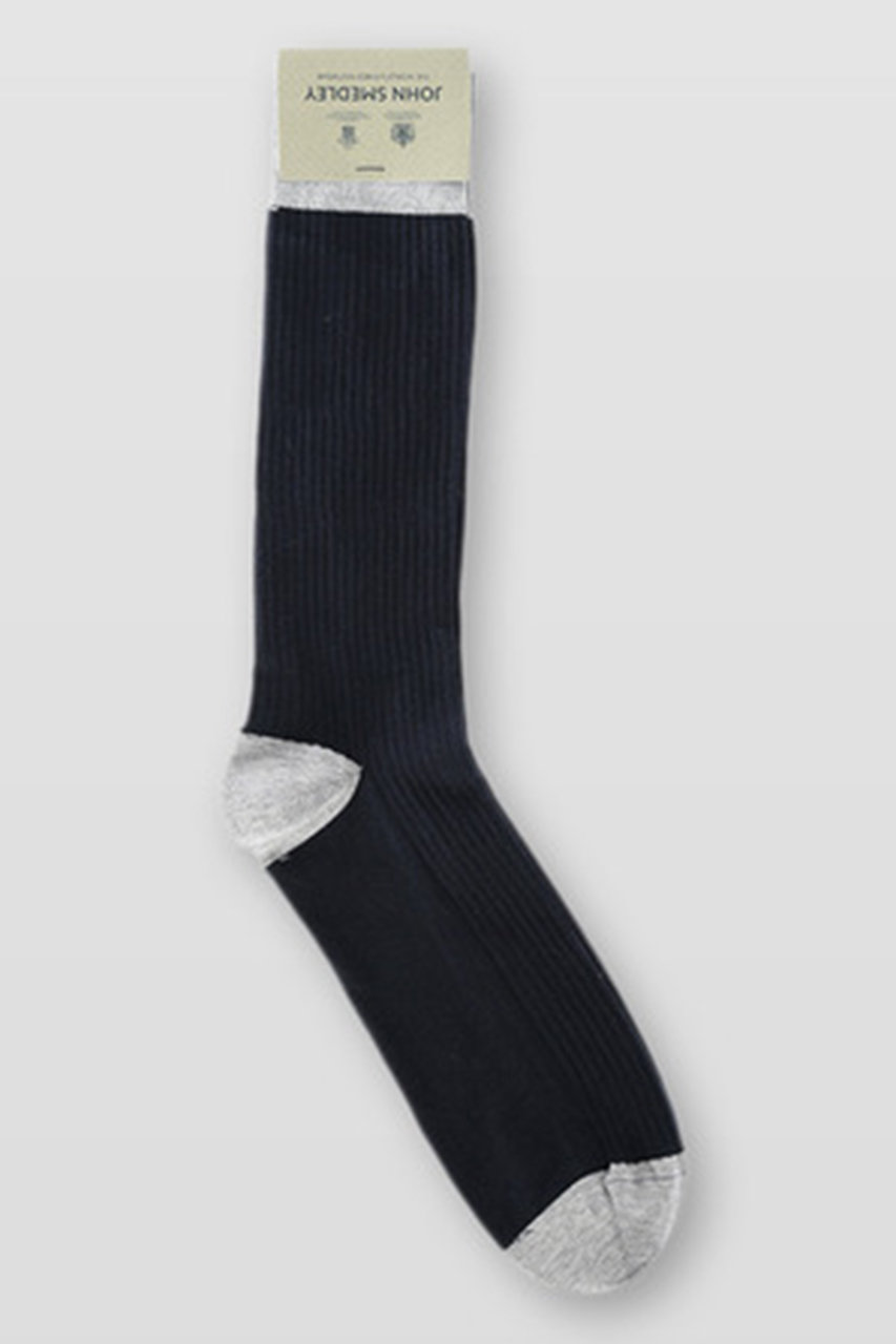 ジョン スメドレー/JOHN SMEDLEYの【UNISEX】CORTLAND | Ribbed Bicolour Socks(NO1(CORTLAND)/CORTLAND)