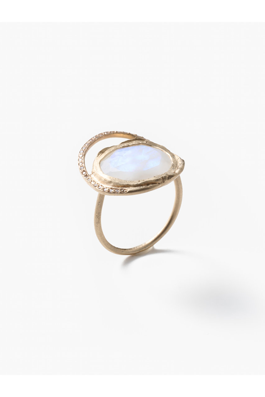 ESCAPERS AN OTHER WORLD 【Pascale Monvoisin】GAIA リング (ムーンストーン) (イエローゴールド, EU54(約14号)) エスケーパーズ アナザーワールド ELLE SHOP ESCAPERS AN OTHER WORLD 【Pascale Monvoisin】GAIA リング (ムーンストーン) (イエローゴールド, EU54(約14号)) エスケーパーズ アナザーワールド ELLE SHOP