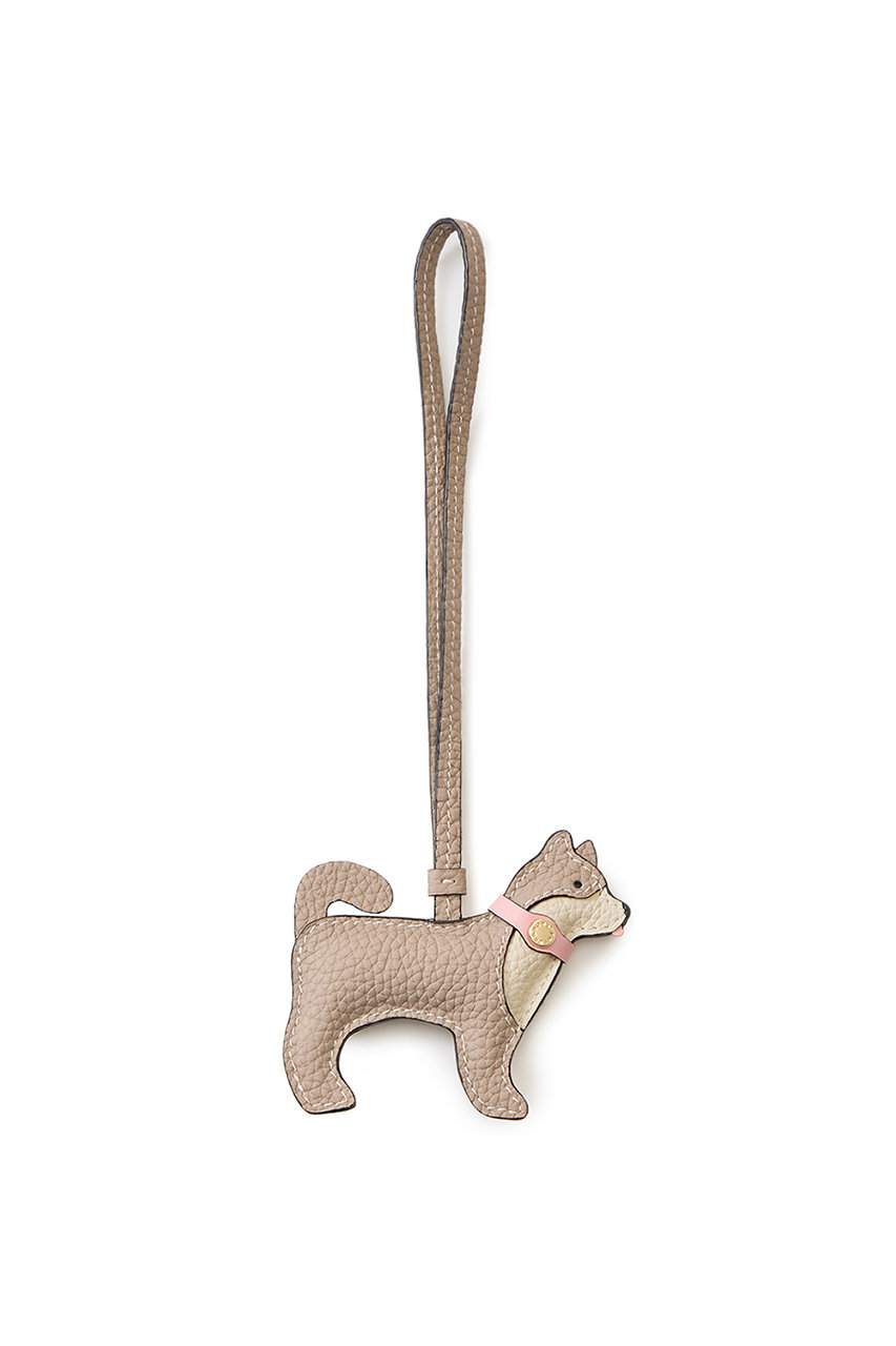 ボナベンチュラ/BONAVENTURAの【UNISEX】アニマルチャーム(グレージュ×サクラ/ドッグ/BDGT3-MP)