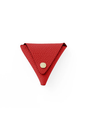 ボナベンチュラ/BONAVENTURAの【UNISEX】トライアングル コインケース シュリンクレザー(120700/120704)