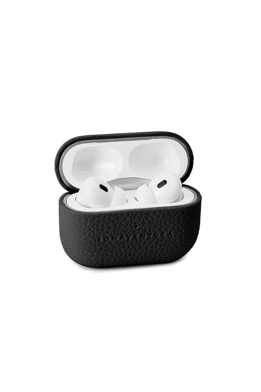 ボナベンチュラ/BONAVENTURAの【UNISEX】エアポッズプロ 2 ケース シュリンクレザー (AirPods Pro 第2世代)(ブラック/BAPT4-ET)